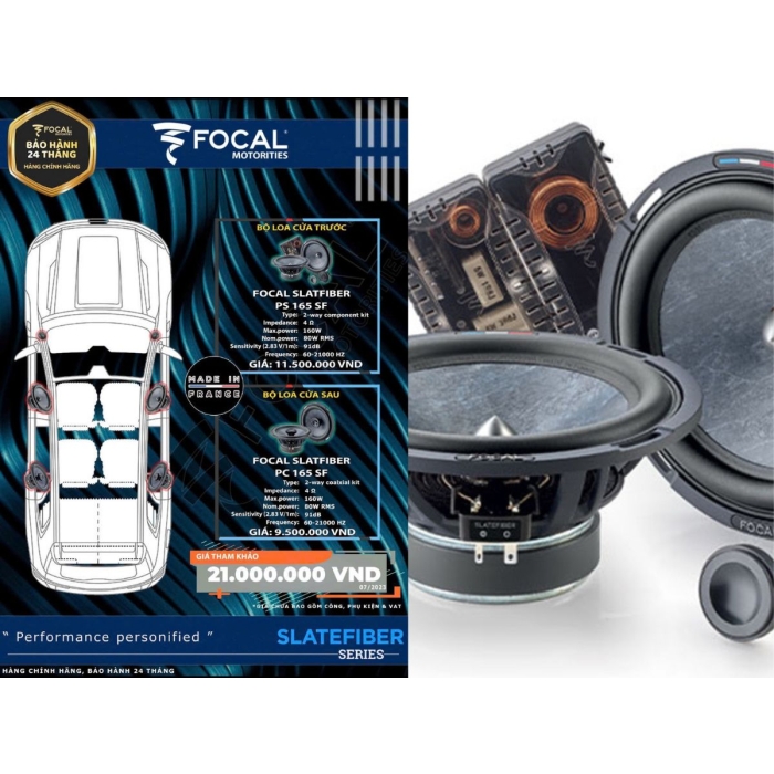 LOA FOCAL SLATEFIBER CHO XẾ CƯNG