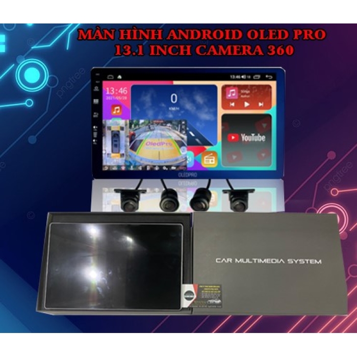 Màn hình Android OLEDPro 13.1inch tích hợp Camera 360
