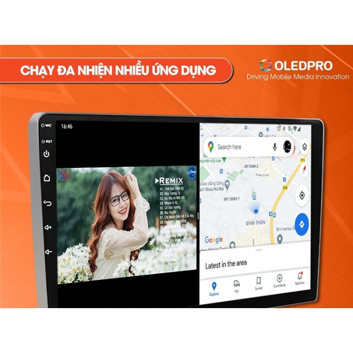 Màn Hình Android OledPro X5S New Liền Camera 360