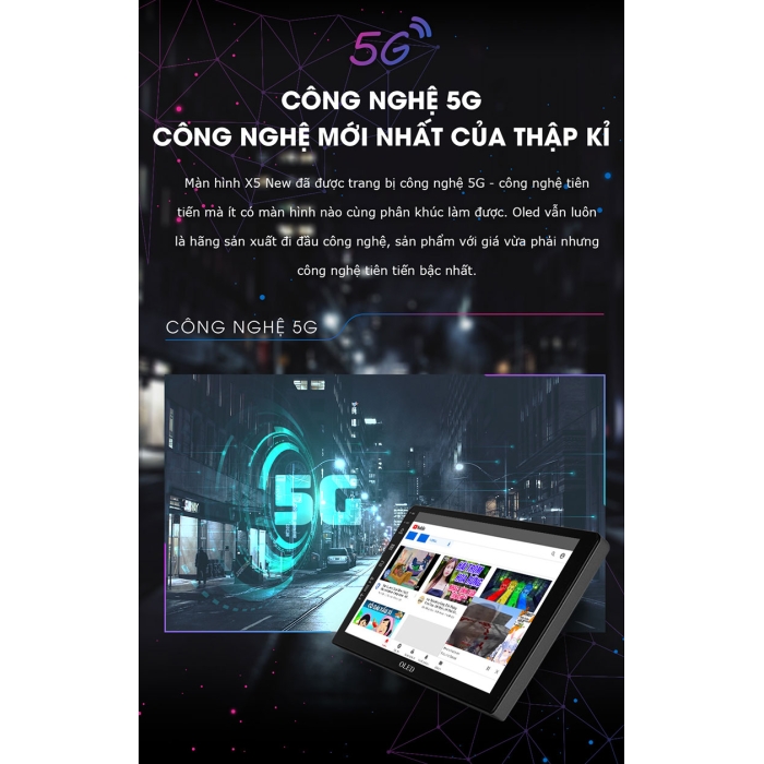Màn Hình Android OledPro X5S New Liền Camera 360