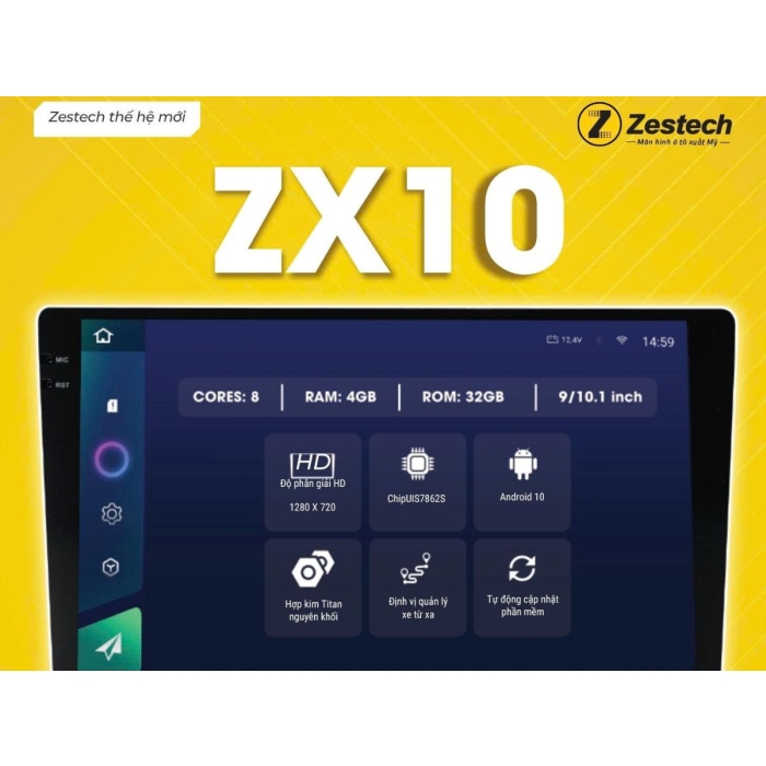 Màn Hình Android Zestech Zx10 Bản Tiêu Chuẩn