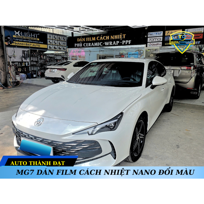 MG7 DÁN FILM CÁCH NHIỆT NANO ĐỔI MÀU