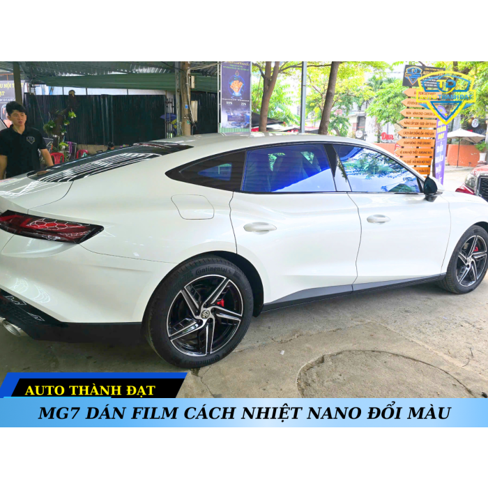 MG7 DÁN FILM CÁCH NHIỆT NANO ĐỔI MÀU