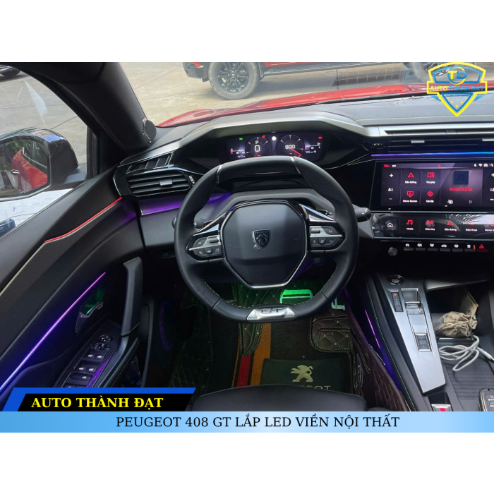 PEUGEOT 408 GT LẮP LED VIỀN NỘI THẤT