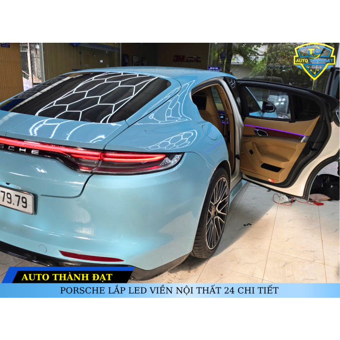 PORSCHE LẮP LED VIỀN NỘI THẤT 24 CHI TIẾT