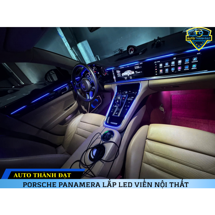 PORSCHE PANAMERA LẮP LED VIỀN NỘI THẤT
